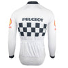 Veste cycliste rétro hiver (Polaire) Peugeot - Blanc