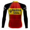 Maillot de cyclisme rétro TI-Raleigh manches longues Rouge - RedTed