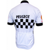 Tenue de Cyclisme Rétro Peugeot - Blanc/Noir