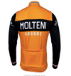 Veste cycliste rétro hiver (Polaire) Molteni - Orange