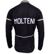 Veste cycliste rétro hiver (Polaire) Molteni - Noir
