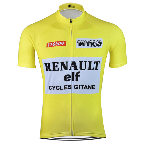 Maillot de Cyclisme rétro Renault - Jaune