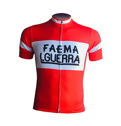 Maillot de Cyclisme rétro Faema Guerra - Rouge