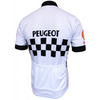 Maillot de cyclisme rétro Peugeot - Blanc