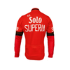 Veste cycliste rétro hiver (Polaire) Solo Superia - Rouge