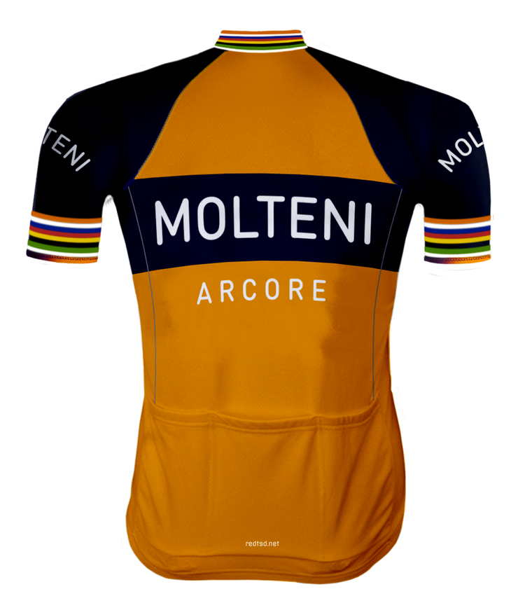Tenue de cyclisme Rétro Molteni orange - RedTed 