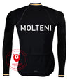 Retro Veste de cyclisme (polaire) Molteni Noir - RedTed