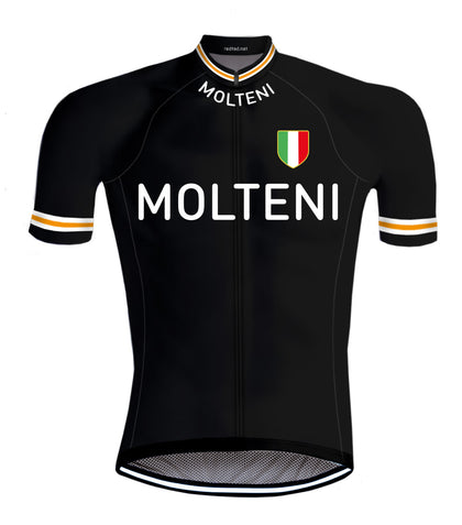 Maillot de Cyclisme rétro Molteni Noir - REDTED