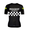 Maillot de cyclisme rétro femme Peugeot Noir/Blanc - RedTed