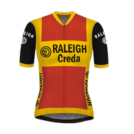 MAILLOT DE CYCLISME RÉTRO Femme TI-RALEIGH Rouge - REDTED 