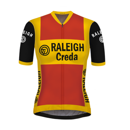 MAILLOT DE CYCLISME RÉTRO Femme TI-RALEIGH Rouge - REDTED 