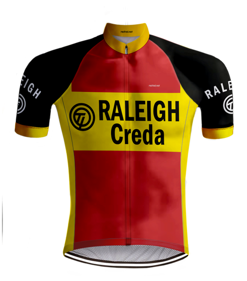 MAILLOT DE CYCLISME RÉTRO TI-RALEIGH Rouge - REDTED 