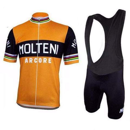 Tenue de cyclisme Rétro Molteni – Orange