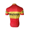 Maillot de cyclisme rétro Reynolds - Rouge/Jaune