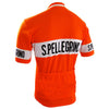 Maillot de cyclisme rétro Pellegrino - Orange