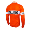 Maillot de cyclisme Rétro Manches Longues Pellegrino - Orange