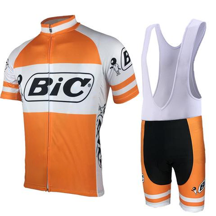 Tenue de Cyclisme Rétro Bic - Orange