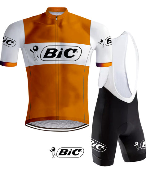 Tenue de Cyclisme Rétro Bic Orange - REDTED