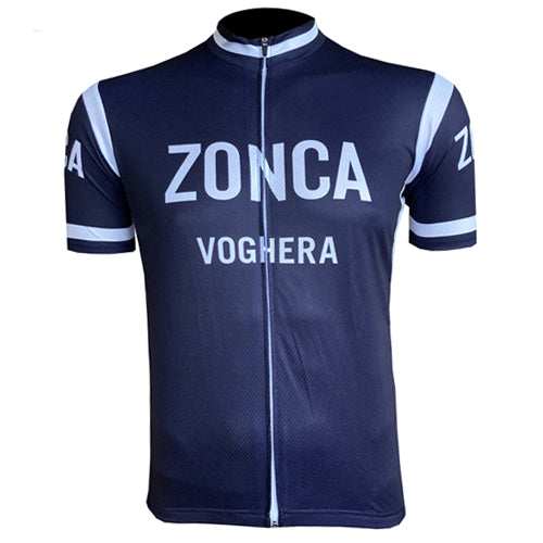 Maillot de cyclisme rétro - Edition limitée Zonca - Bleu