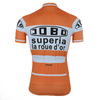 Maillot de cyclisme rétro Jobo Superia - Orange/Blanc